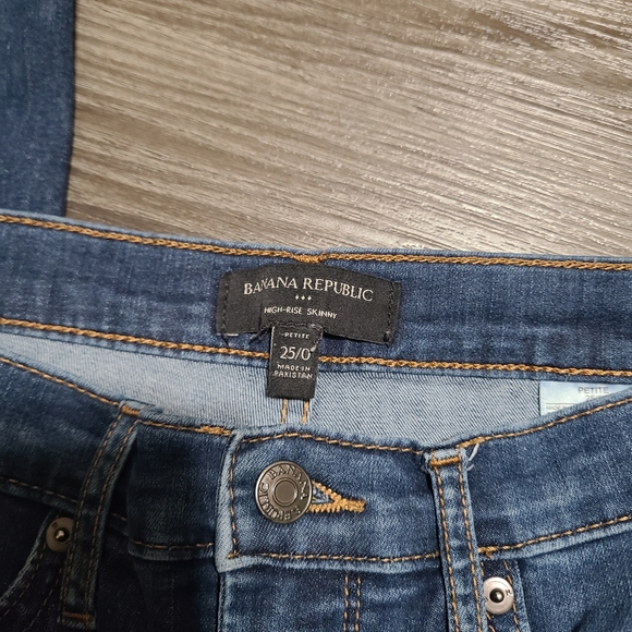 Women's Banana Republic High Rise Skinny Jeans 25/0 Petite - Picture 3 of 5
